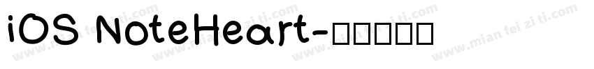 iOS NoteHeart字体转换